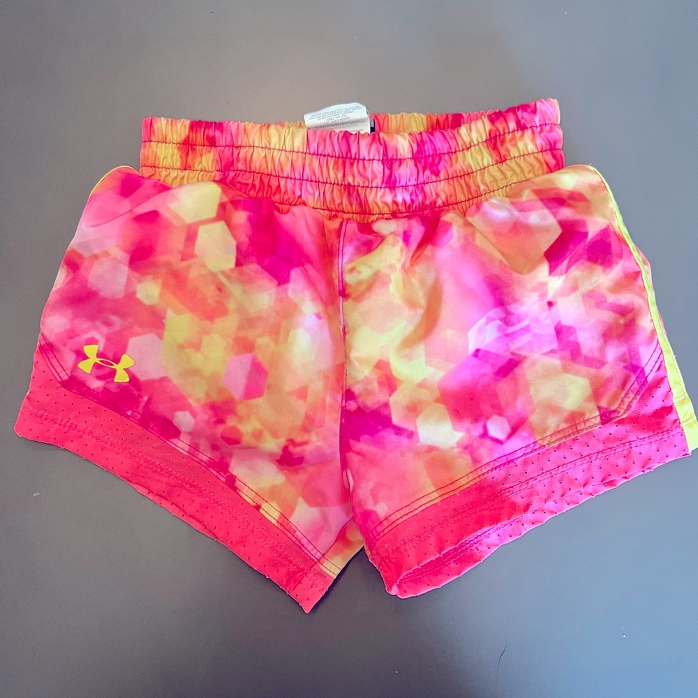 Girls Under Armour running short